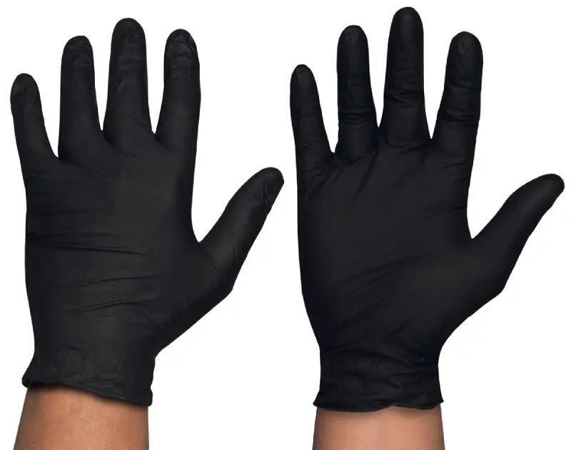 Nitril Einweghandschuh PRO schwarz, ungepudert 100er Box ENHU-S