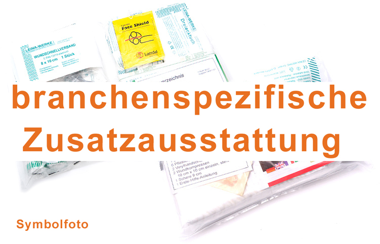 Erste-Hilfe-Koffer - Zusatzausstattungen für ÖNORM  Z1020