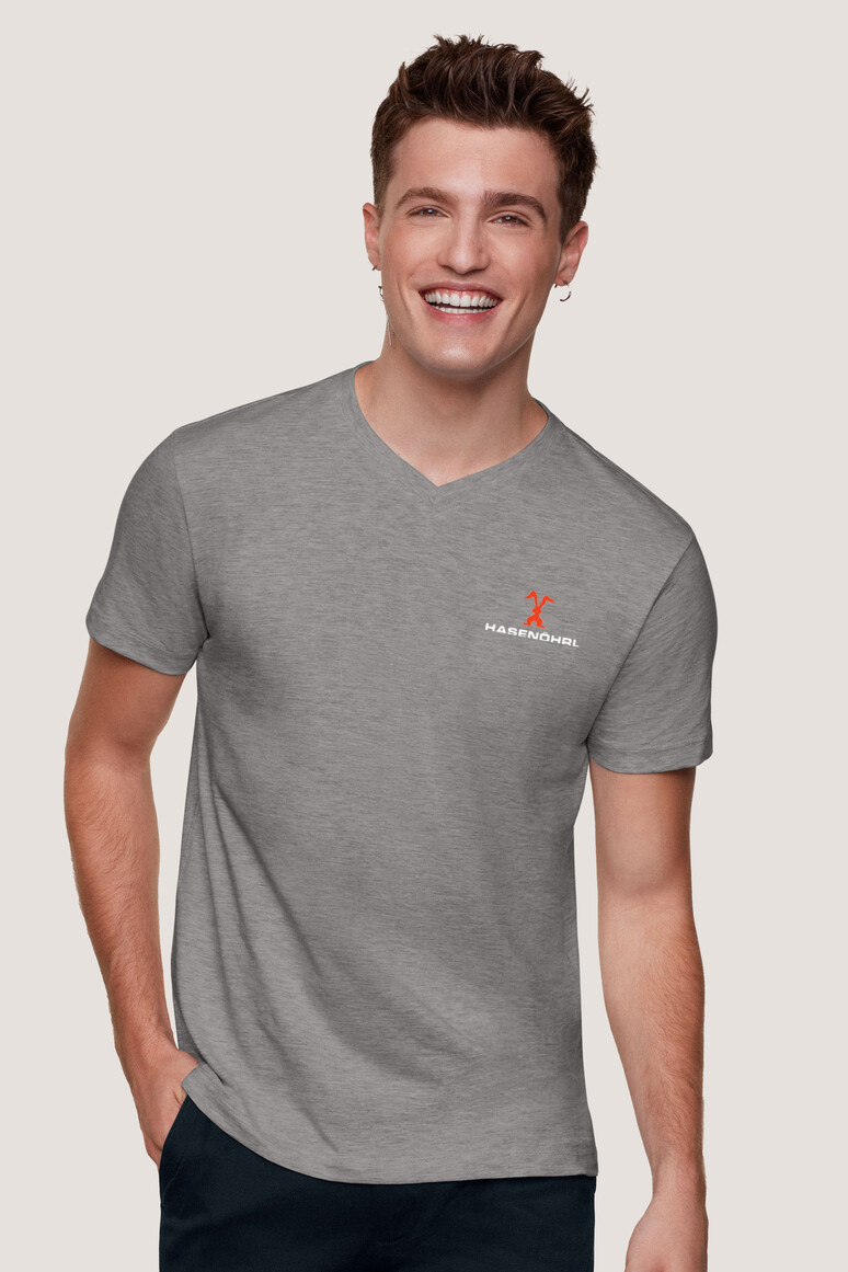 HAKRO Classic V-Shirt 226  mit Hasenöhrl Logo