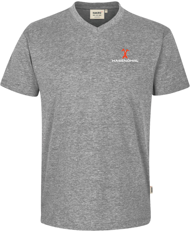 HAKRO Classic V-Shirt 226  mit Hasenöhrl Logo
